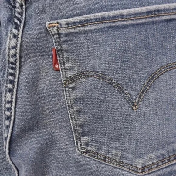 Levi's 311 Shaping Skinny Premium High Rise Denim Light Wash Jeans Size 28 - Picture 4 of 10